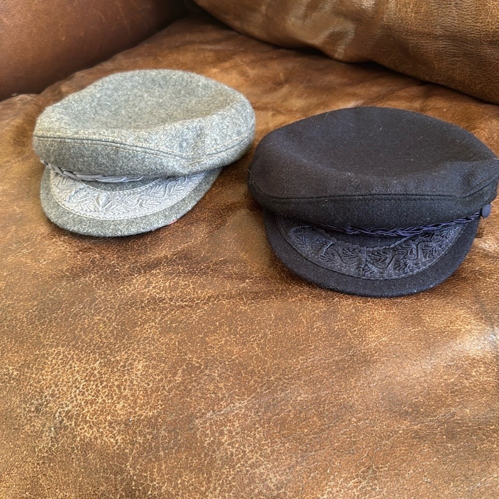 2 authentic wool Greek fisherman's caps made in Greece. Greek Fisherman Caps